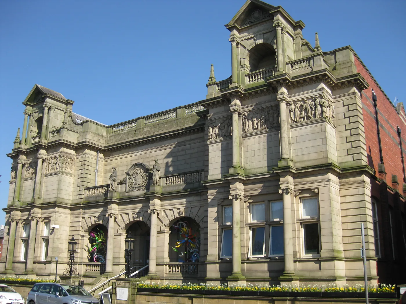 Bury Art Museum and Library on Moss Street, Bury town centre